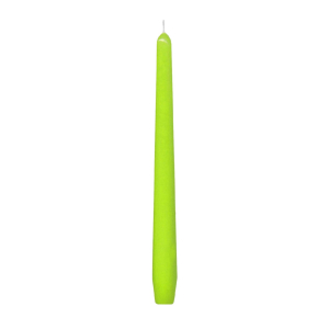 Spitzkerzen 245 mm, 8 Stunden Brenndauer, gelbgrün, 10 Stk.