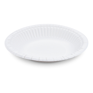 Pappschalen rund 380ml Ø20cm fettdicht weiß, 50 Stk.
