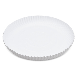 Pappteller 'RECY' rund tief Ø26cm weiß, 50 Stk.