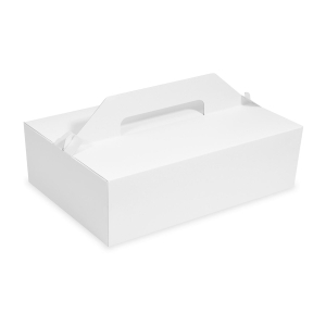 Tragebox für Tortenstücke und Kuchenstücke 27x18x10cm, weiß, 10 Stk.