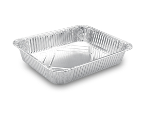 Aluschalen Backform Auflaufform Gastronorm 326x262x60mm 3610 ml Typ 1/2, 4 Stk.