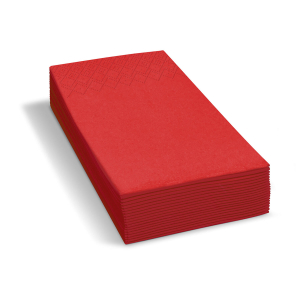 Servietten 33 x 33 cm 1/8 -Kopffalz, 2-lagig rot, 250 Stk.