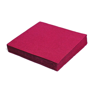 Servietten 40 x 40 cm 1/4 -Falz, 3-lagig weinrot, 250 Stk.
